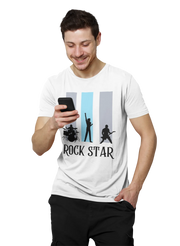 Comfortable Men Regular Fit Tshirt in White - 180 GSM | Fullmoon Styles