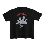 Black Regular Fit Tshirt - Good Day To Read Kids Regular Fit Tshirt 180 Design | Kids Fashion