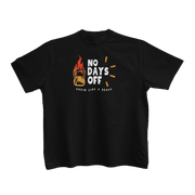 Black Regular Fit Tshirt - No Days Off Kids Regular Fit Tshirt 180 Design | Kids Fashion
