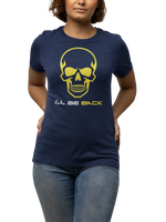 Comfortable Women Regular Fit Tshirt in Navy Blue - 180 GSM | Fullmoon Styles