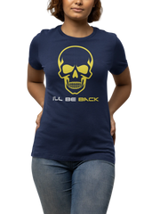 Comfortable Women Regular Fit Tshirt in Navy Blue - 180 GSM | Fullmoon Styles