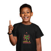 Comfortable Kids Regular Fit Tshirt in Black - 180 GSM | Fullmoon Styles