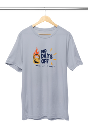 No Days Off Women Regular Fit Tshirt 180 Gray Regular Fit Tshirt - Premium Cotton Women Wear