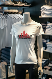 White Regular Fit Tshirt - Chess Think Before You Move Women Regular Fit Tshirt 180 Design | Women Fashion
