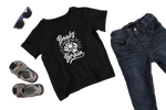 Premium Black Regular Fit Tshirt for Kids - 180 GSM Cotton | Fullmoon Styles