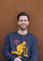 Comfortable Men Regular Fit Sweatshirt in Navy Blue - 320 GSM | Fullmoon Styles