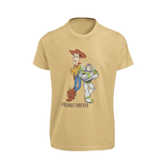 Woody And Buzz Friends Forever Women Oversized 210 Beige Oversized - Premium Cotton Women Wear