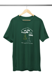 We Are Future Kings Men Regular Fit Tshirt 180 Bottle Green Regular Fit Tshirt - Premium Cotton Men Wear