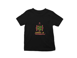 Kids Regular Fit Tshirt - Git Commit Awesomeness Kids Regular Fit Tshirt 180 Black | Fullmoon Styles