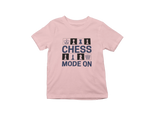 Chess Mode On Kids Regular Fit Tshirt 180 Baby Pink Regular Fit Tshirt - Premium Cotton Kids Wear