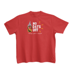 Red Regular Fit Tshirt - No Days Off Kids Regular Fit Tshirt 180 Design | Kids Fashion