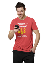 Comfortable Men Regular Fit Tshirt in Red - 180 GSM | Fullmoon Styles