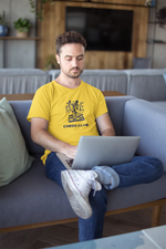 Chess Club Men Regular Fit Tshirt 180 Yellow Regular Fit Tshirt - Premium Cotton Men Wear