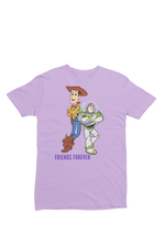 Lavender Regular Fit Tshirt - Woody And Buzz Friends Forever Women Regular Fit Tshirt 180 Design | Women Fashion