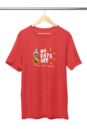 Premium Red Regular Fit Tshirt for Men - 180 GSM Cotton | Fullmoon Styles