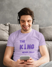 Comfortable Men Regular Fit Tshirt in Lavender - 180 GSM | Fullmoon Styles