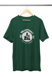 Premium Bottle Green Regular Fit Tshirt for Men - 180 GSM Cotton | Fullmoon Styles