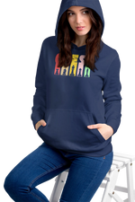 Comfortable Women Regular Fit Hoodie in Navy Blue - 320 GSM | Fullmoon Styles
