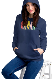 Comfortable Women Regular Fit Hoodie in Navy Blue - 320 GSM | Fullmoon Styles