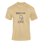 Men Oversized - Music Is My Life Men Oversized 240 Beige | Fullmoon Styles
