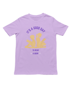 Good Day To Read Men Regular Fit Tshirt 180 Lavender Regular Fit Tshirt - Premium Cotton Men Wear