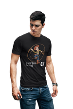 Woody Cowboy Mode On Men Oversized 240 Black Oversized - Premium Cotton Men Wear