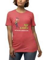 Toy Story Woody Women Oversized 240 Red Oversized - Premium Cotton Women Wear