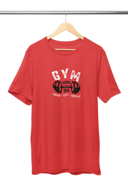 Gym Mode On Women Regular Fit Tshirt 180 Red Regular Fit Tshirt - Premium Cotton Women Wear