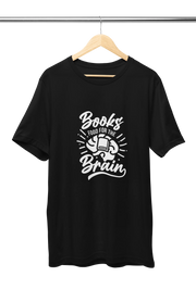 Premium Black Regular Fit Tshirt for Men - 180 GSM Cotton | Fullmoon Styles