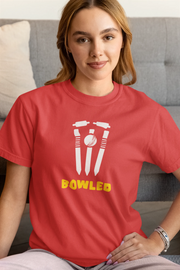 Comfortable Women Regular Fit Tshirt in Red - 180 GSM | Fullmoon Styles