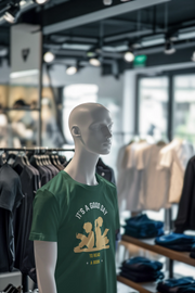 Men Regular Fit Tshirt - Good Day To Read Men Regular Fit Tshirt 180 Bottle Green | Fullmoon Styles