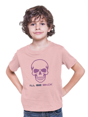 Kids Regular Fit Tshirt - The Terminator I Will Be Back Kids Regular Fit Tshirt 180 Baby Pink | Fullmoon Styles