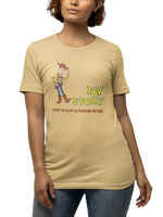 Toy Story Woody Women Oversized 240 Beige Oversized - Premium Cotton Women Wear