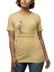 Toy Story Woody Women Oversized 240 Beige Oversized - Premium Cotton Women Wear