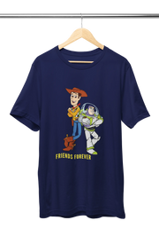 Premium Navy Blue Regular Fit Tshirt for Men - 180 GSM Cotton | Fullmoon Styles