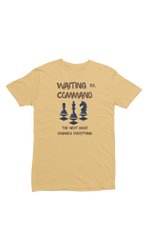 Men Regular Fit Tshirt - Waiting For Command Men Regular Fit Tshirt 180 Beige | Fullmoon Styles