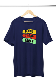 Premium Navy Blue Regular Fit Tshirt for Women - 180 GSM Cotton | Fullmoon Styles