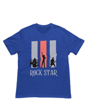 Men Regular Fit Tshirt - Rock Star Men Regular Fit Tshirt 180 Royal Blue | Fullmoon Styles