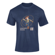 Women Oversized - Woody Cowboy Mode On Women Oversized 210 Navy Blue | Fullmoon Styles