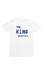 Men Regular Fit Tshirt - King Never Falls Men Regular Fit Tshirt 180 White | Fullmoon Styles