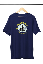 Women Regular Fit Tshirt - Think Strategically Women Regular Fit Tshirt 180 Navy Blue | Fullmoon Styles