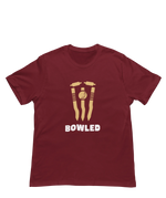Maroon Regular Fit Tshirt - Bowled Men Regular Fit Tshirt 180 Design | Men Fashion