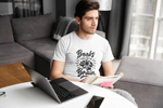 White Regular Fit Tshirt - Books Food For Brain Men Regular Fit Tshirt 180 Design | Men Fashion