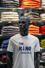 White Regular Fit Tshirt - King Never Falls Men Regular Fit Tshirt 180 Design | Men Fashion