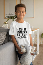 Chess Mode On Kids Regular Fit Tshirt 180 White Regular Fit Tshirt - Premium Cotton Kids Wear