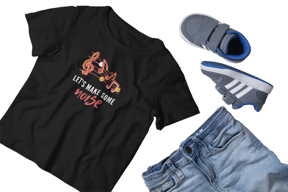 Premium Black Regular Fit Tshirt for Kids - 180 GSM Cotton | Fullmoon Styles