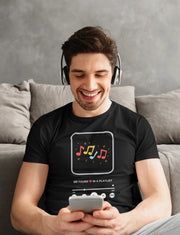 Comfortable Men Regular Fit Tshirt in Black - 180 GSM | Fullmoon Styles