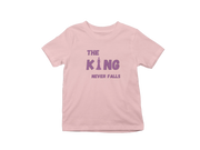 Baby Pink Regular Fit Tshirt - King Never Falls Kids Regular Fit Tshirt 180 Design | Kids Fashion