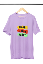 Make Today Great Men Regular Fit Tshirt 180 Lavender Regular Fit Tshirt - Premium Cotton Men Wear