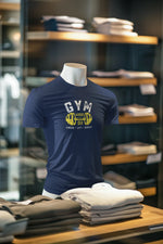 Navy Blue Regular Fit Tshirt - Gym Mode On Men Regular Fit Tshirt 180 Design | Men Fashion